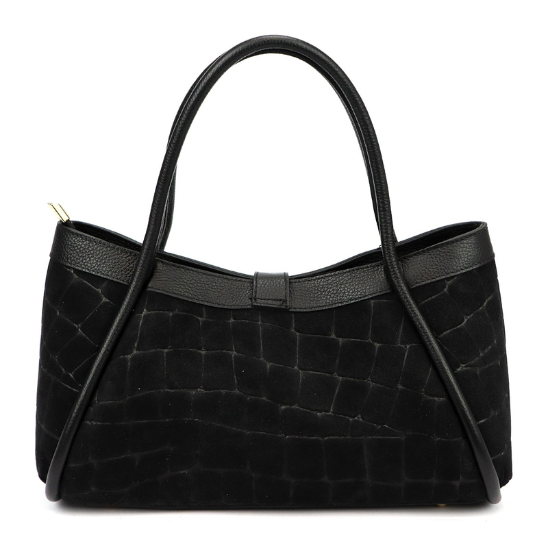 Skórzana torebka Camilla PREMIUM 10.014 CROCO z paskiem