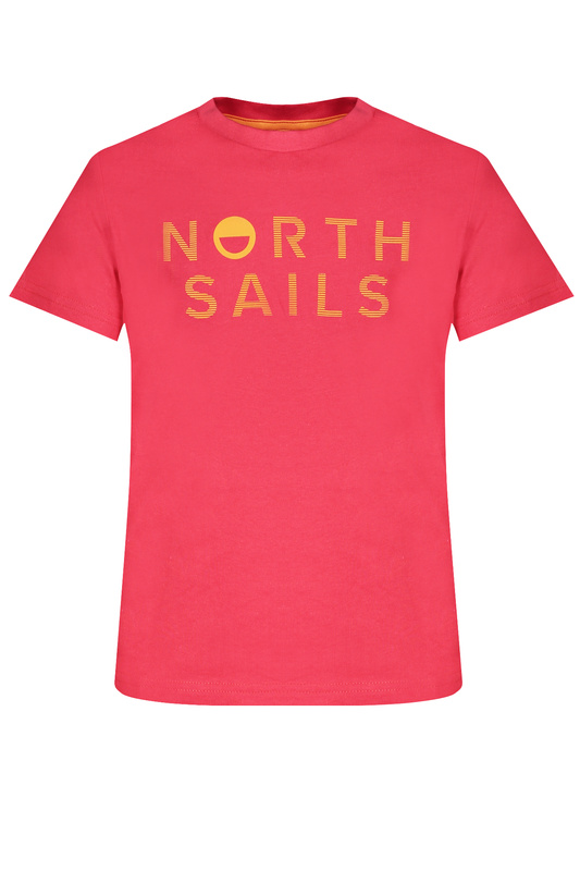 T-SHIRT DLA DZIECI Z KRÓTKIM RĘKAWEM NORTH SAILS CZERWONY
