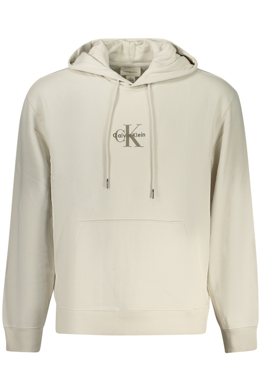 MĘSKA BLUZA Z ROZPINKĄ CALVIN KLEIN, BEŻOWA