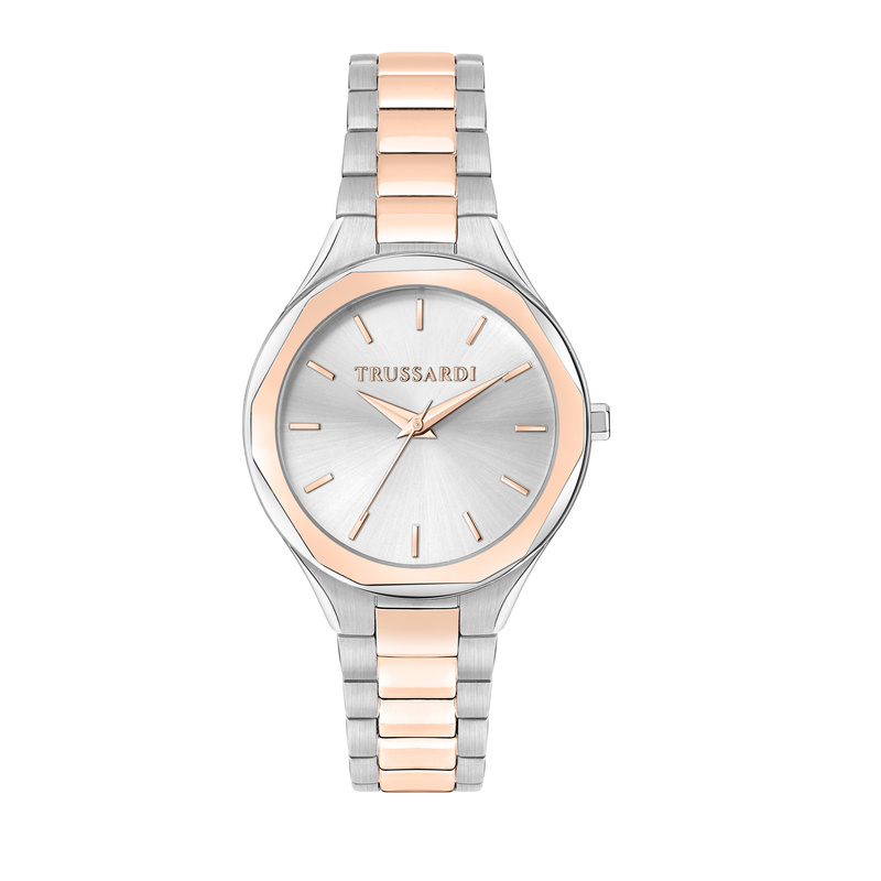 Zegarek TRUSSARDI R2453157504. Kwarcowy, Kolor biały. Kobieta.