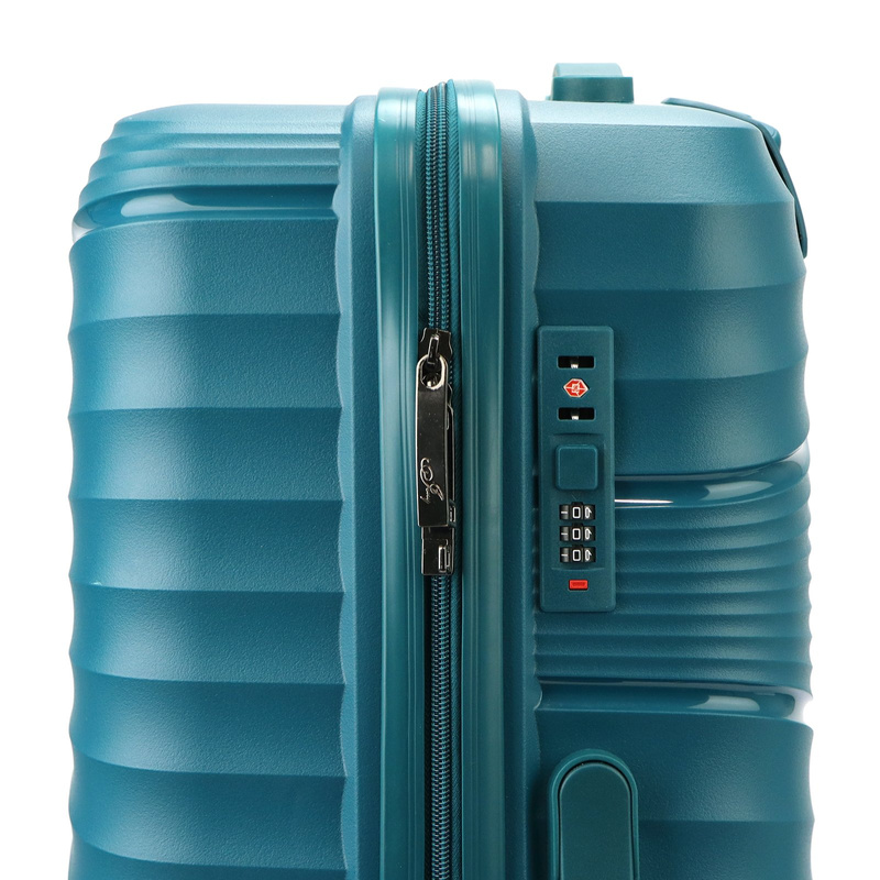 Jony zestaw trzech walizek podróżnych na kółkach z kosmetyczką ABS