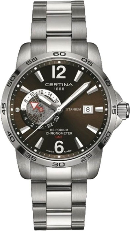 Zegarek CERTINA C034455440870. Kwarcowy, Kolor brązowy. Mężczyzna.