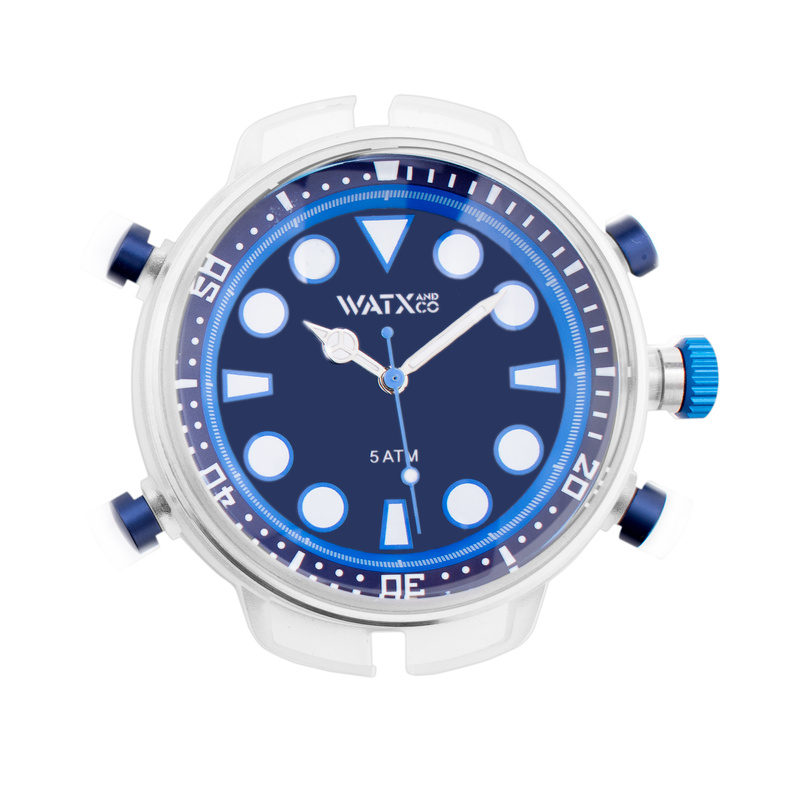 Zegarek WATXANDCO RWA5701. Kwarcowy, Kolor niebieski. Unisex.