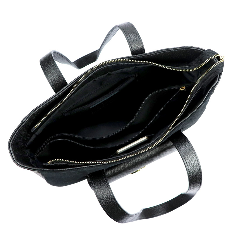 Gregorio duża Skórzana damska shopperbag torebka na ramię z kieszenią