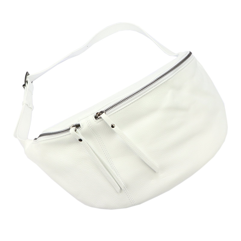 Luka listonoszka damska skóra naturalna saszetka przez ramię z kieszenią