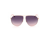 Okulary GUESS GU5208-6428B. Okulary przeciwsłoneczne, Kolor różowy złoty. Unisex.
