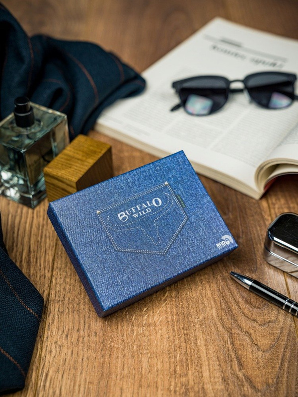 Skórzany męski portfel Wild N1186-HP