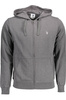 BLUZA US POLO Z ZAMKIEM SZARA MĘSKA