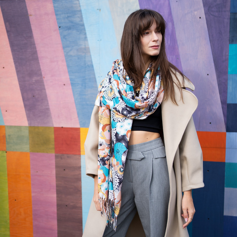 Szal Floral Abstract