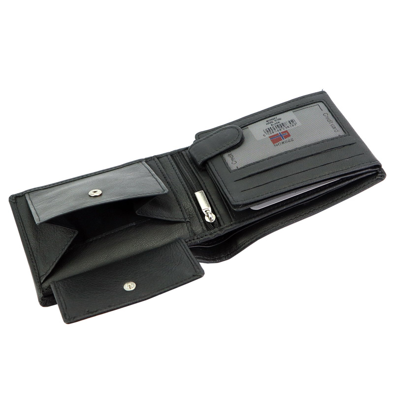 Nordee męski portfel rozbudowany skóra naturalna pojemny z przegrodami