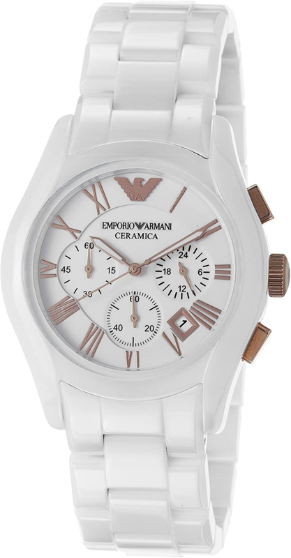 Zegarek ARMANI AR1416. Kwarcowy, Kolor biały. Mężczyzna.