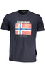 NAPAPIJRI MĘSKI NIEBIESKI T-SHIRT Z KRÓTKIM RĘKAWEM