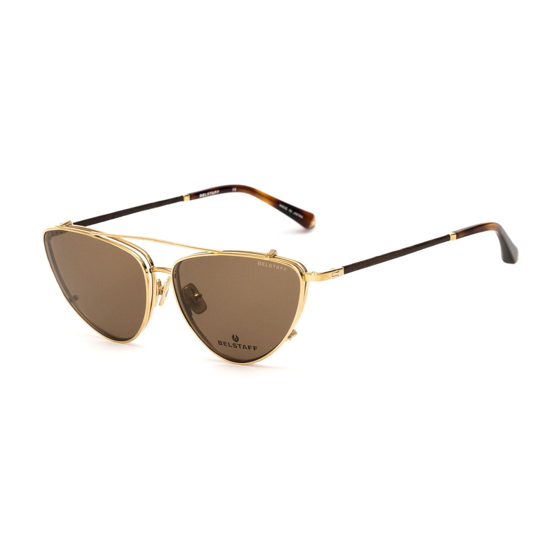 Okulary BELSTAFF DELMEREDORADO. VIEW + CLIP-ON, Kolor złoty. Kobieta.