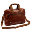 BRICIOLE duża męska torba teczka skóra eko na dokumenty do pracy z paskiem