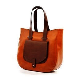 Torebka skórzana na ramię duża damska shopperbag