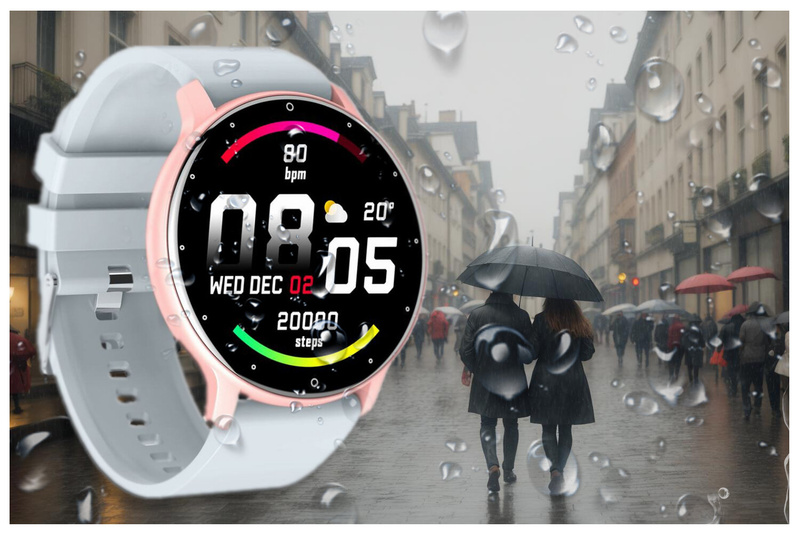 SMARTWATCH UNISEX GRAVITY GT1-9 - PULSOMETR, WŁASNE TARCZE (sg015i)