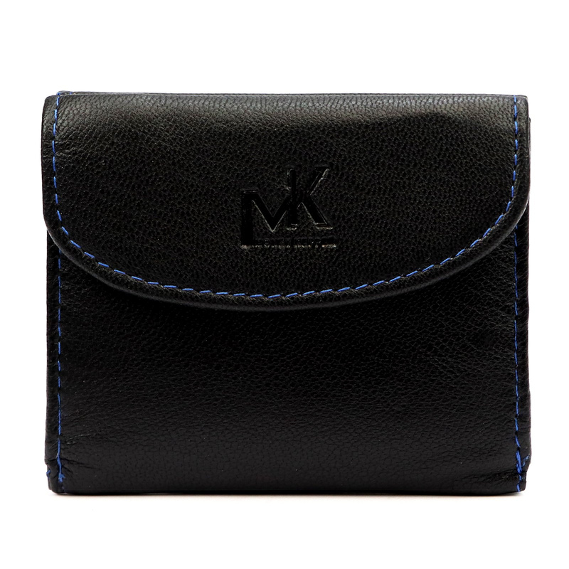 Money Kepper mały męski portfel na banknoty i monety skóra naturalna