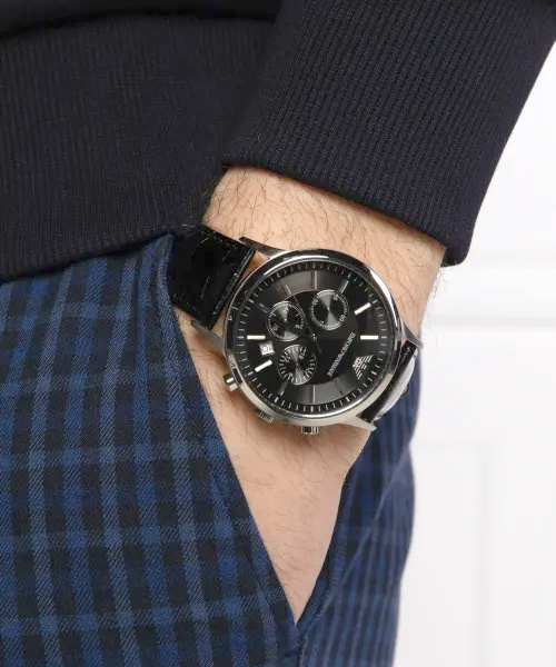 ZEGAREK MĘSKI EMPORIO ARMANI AR2432 - RENATO (zi012b) + BOX