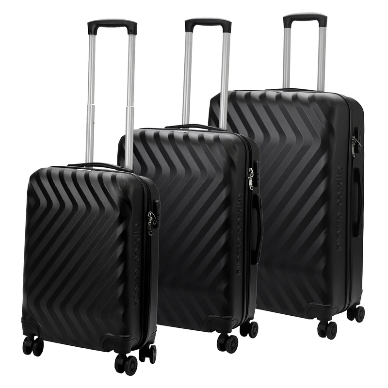 Pierre Cardin zestaw podróżny trzech walizek twarde ABS na kółkach