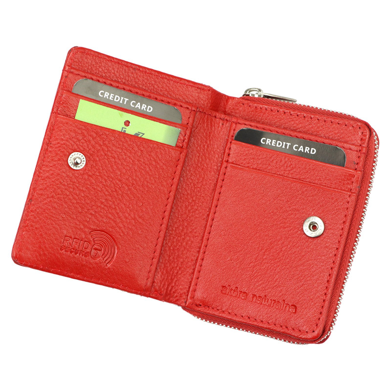 Kompaktowa Skórzana portmonetka Money Kepper RFID