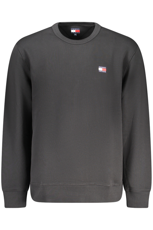TOMMY HILFIGER MĘSKA BLUZA Z ROZPINANYM NA ZAMEK CZARNA