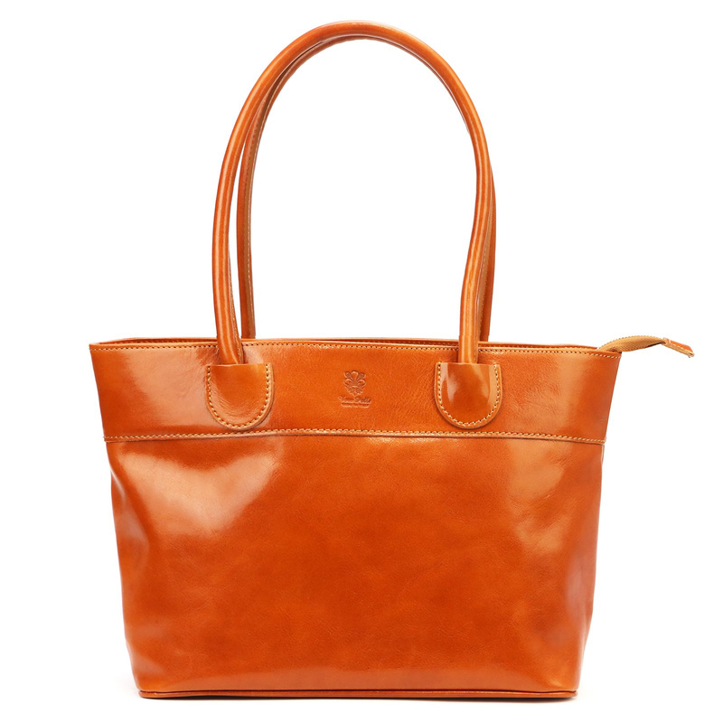Skórzana duża elegancka damska shopperbag torebka na ramię Florence