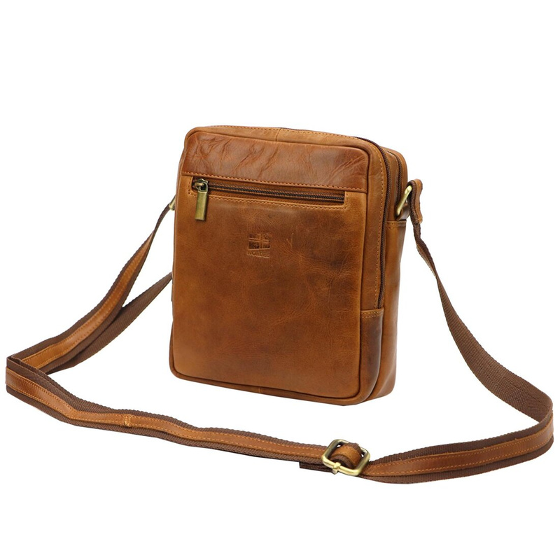 Saszetka męska z naturalnej skóry Nordee MSD-02 GM06 HUNTER