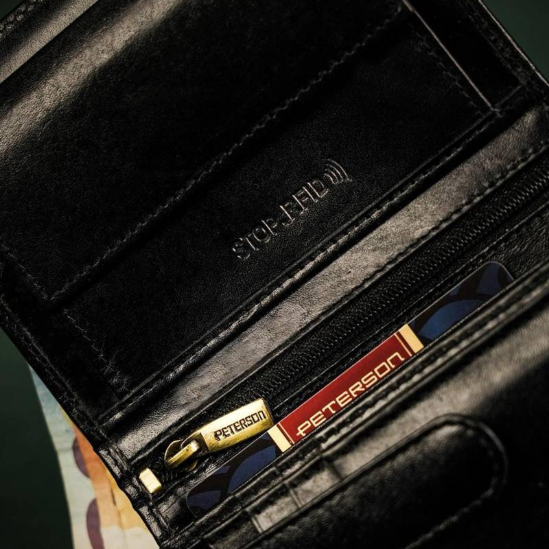 Skórzany męski portfel Peterson PTN N104-VT