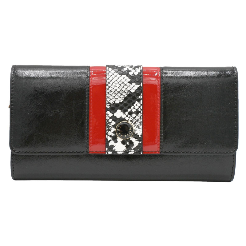 Skórzany damski portfel Peterson PTN ST-415 SNAKE