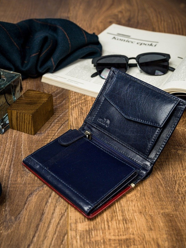Portfel Skórzany Męski Elegancki RFID Skóra Naturalna Rovicky Duży