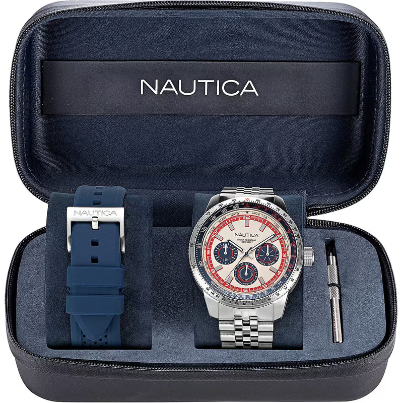 Zegarek NAUTICA NAPP39S27. Kwarcowy, Kolor biały. Mężczyzna.