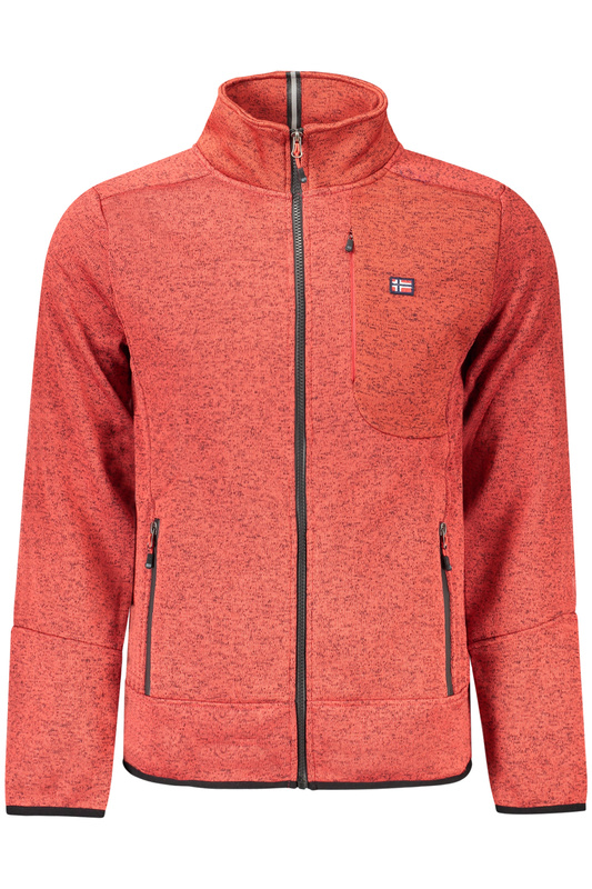 Norway 1963 CZERWONA M�SKA BLUZA Z ROZPINANYM NA ZAMEK BLUZ�