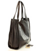 Modna torebka damska skórzany shopper bag - MARCO MAZZINI Portofino Max czarny