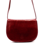 Florence Skórzana damska listonoszka przez ramię dwie komory kieszenie