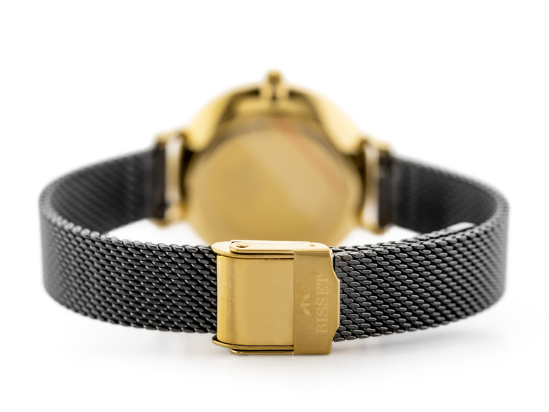 ZEGAREK DAMSKI BISSET BSBF30 (zb578p) - SZAFIROWE SZKŁO