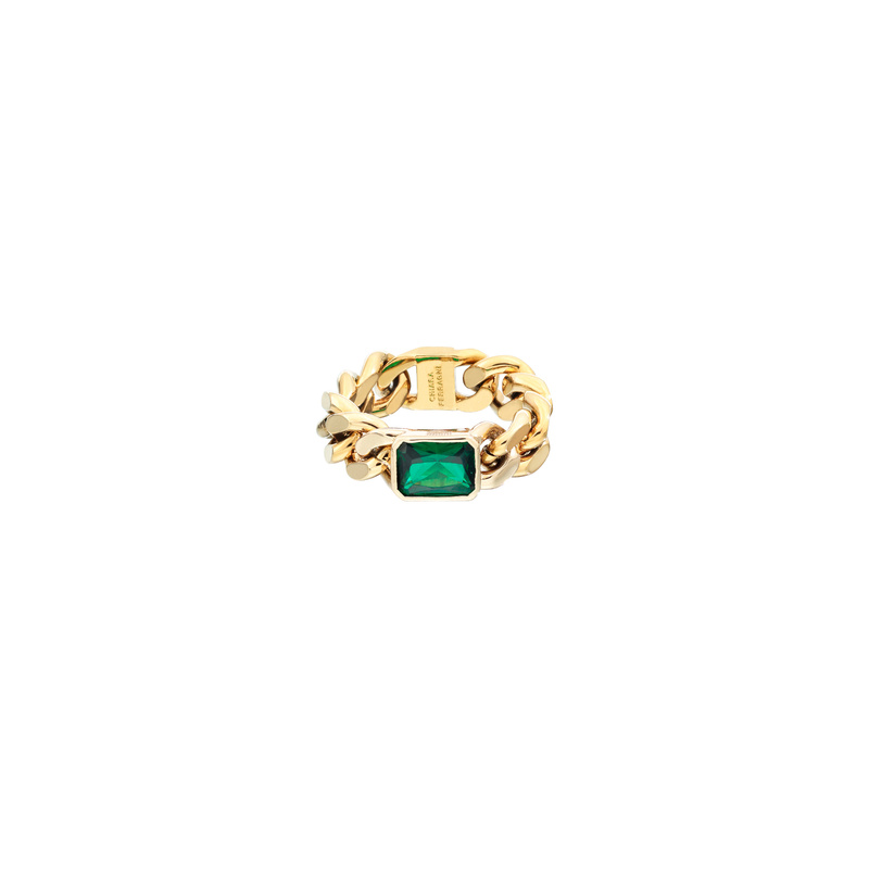 Biżuteria CHIARA FERRAGNI J19AUW35012. Pierścionek, Kolor zielony. Kobieta.