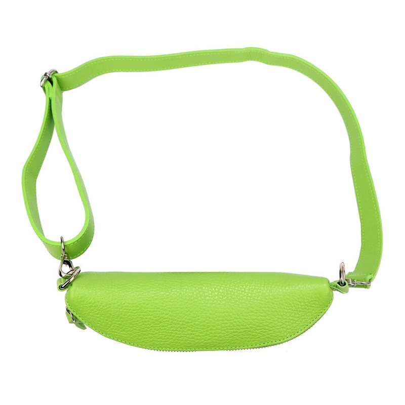 MiaMore damska saszetka nerka skóra naturalna przez ramię z kieszenią