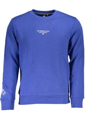 NIEBIESKA BLUZA MĘSKA BEZ ZAMKA, US GRAND POLO