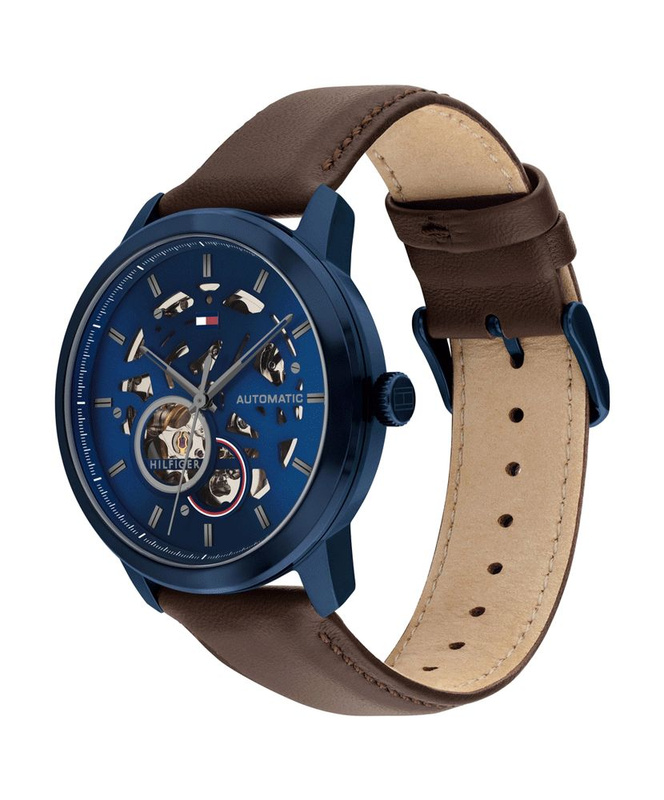 Zegarek TOMMY HILFIGER 1710660. Automatyczny, Kolor niebieski. Mężczyzna.