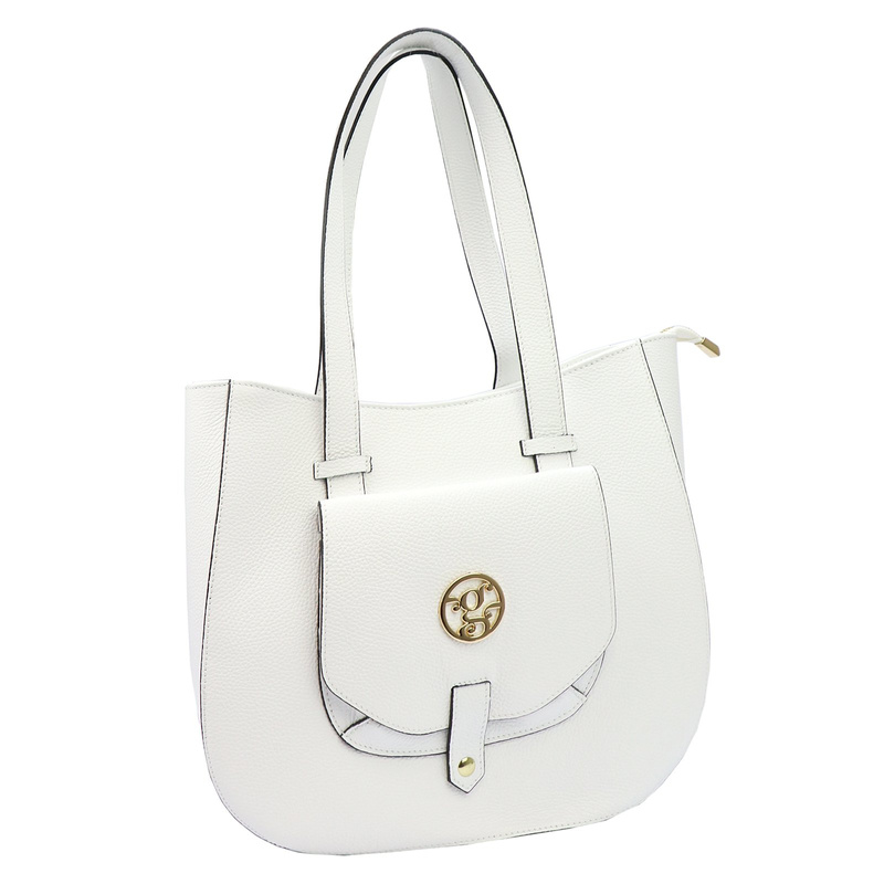 Gregorio duża Skórzana damska shopperbag torebka na ramię z kieszenią