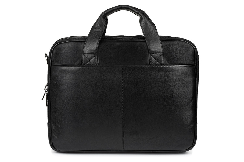 Duża solidna skórzana torba Beltimore na laptopa dokumenty M56