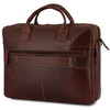 Torba męska skórzana na ramię laptopa duża ciemno-brązowa biznesowa Beltimore N02