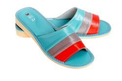 Eleganckie damskie wygodne skórzane pantofle HIT