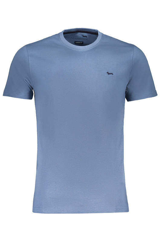 NIEBIESKI T-SHIRT MĘSKI Z KRÓTKIM RĘKAWEM HARMONT&BLAINE