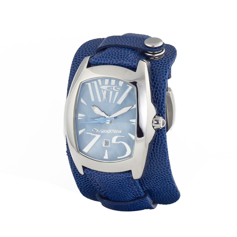 Zegarek CHRONOTECH CT2039M-22. Kwarcowy, Kolor niebieski. Mężczyzna.