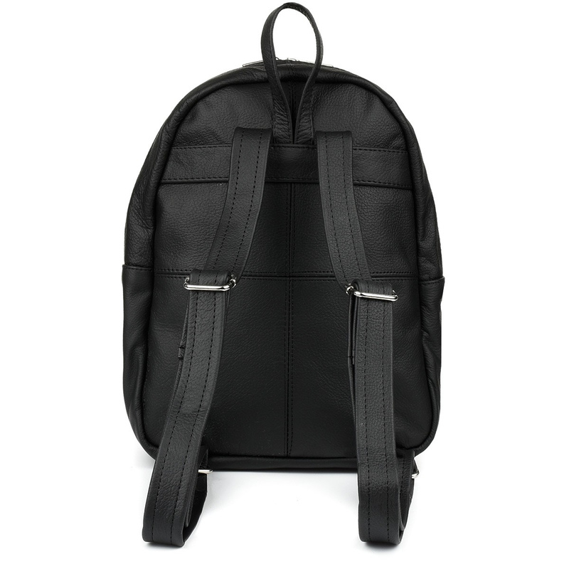 Czarny SKÓRZANY damski PLECAK polska produkcja Beltimore R33