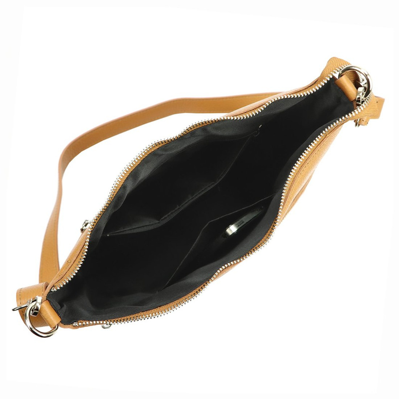 MiaMore damska listonoszka skóra naturalna torba na ramię z kieszeniami