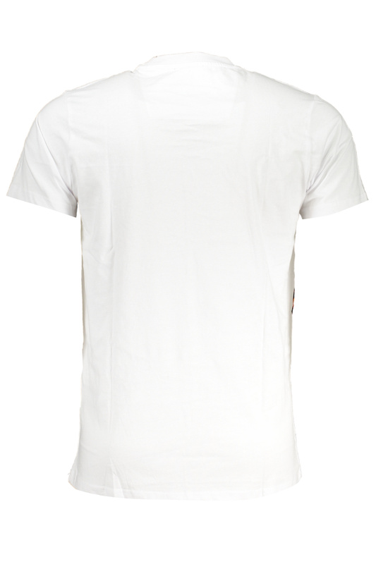 T-SHIRT MĘSKI Z KRÓTKIM RĘKAWEM KLASY CAVALLI BIAŁY