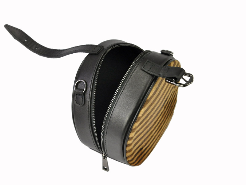 Okrągła damska modna listonoszka na ramię Patrizia