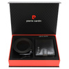 Pierre Cardin męski zestaw prezentowy skórzany portfel i pasek do spodni